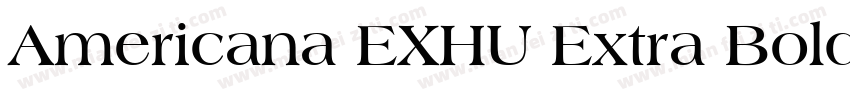 Americana EXHU Extra Bold字体转换